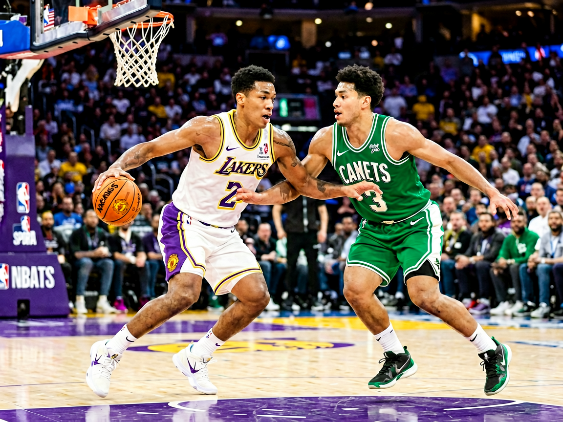 NBA篮球比赛激烈对抗